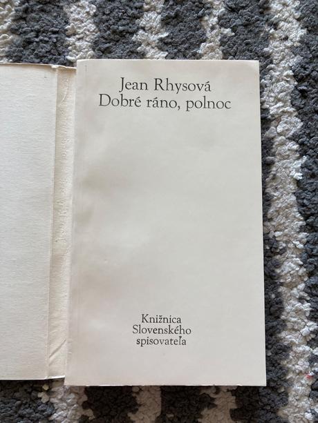 Dobré ráno, polnoc rhysová jean- prvé vyd.1978, 