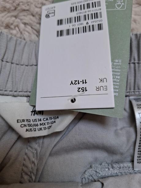 Tenké nohavice, h&m,152 / m