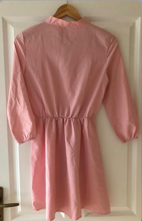 Ružové šaty s mašľou xxs/xs, 34
