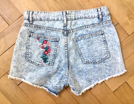 Vyšívané šortky, jane,34