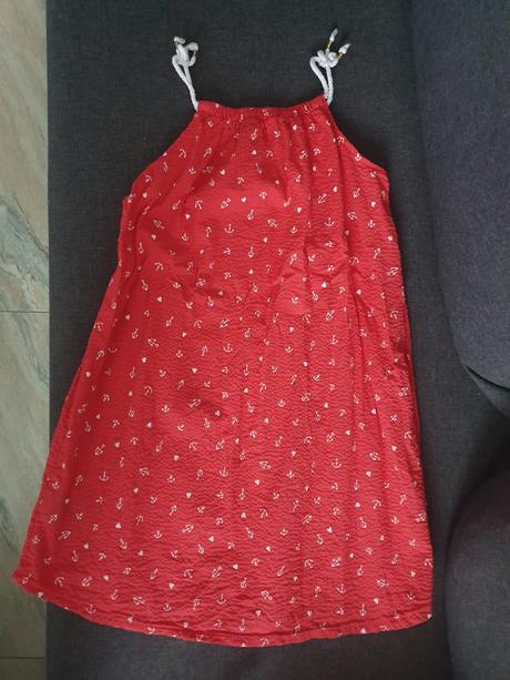 Cervene letne saty, h&m,140