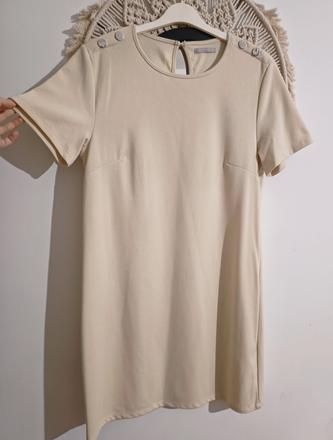 Krémové šaty, gate,xl