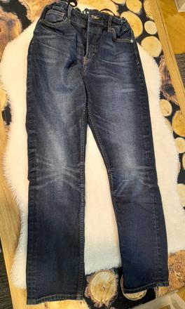 Džínsy  rifle skinny fit modré , super strech, h&m,158