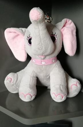 Sivý plyšový sloník., 