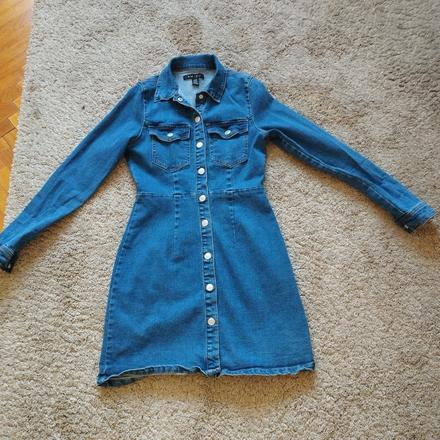 Riflový kabát/šaty, amisu,36