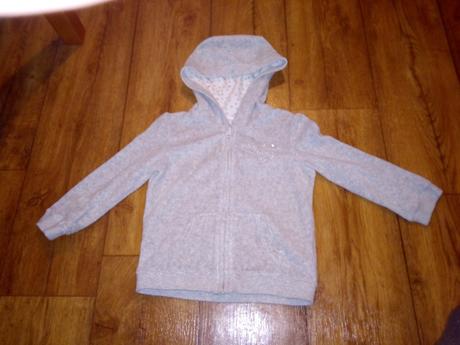 Šeda prechodna mikina s flitrami f&f 18-24m nová, f&f,86