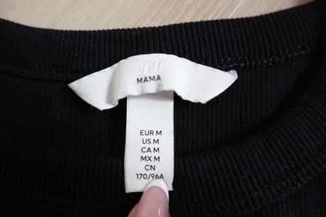 Vrúbkované tehotenské tričko h&m, h&m,m
