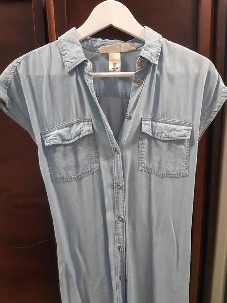 Ľahučké rifľové šaty, h&m,34