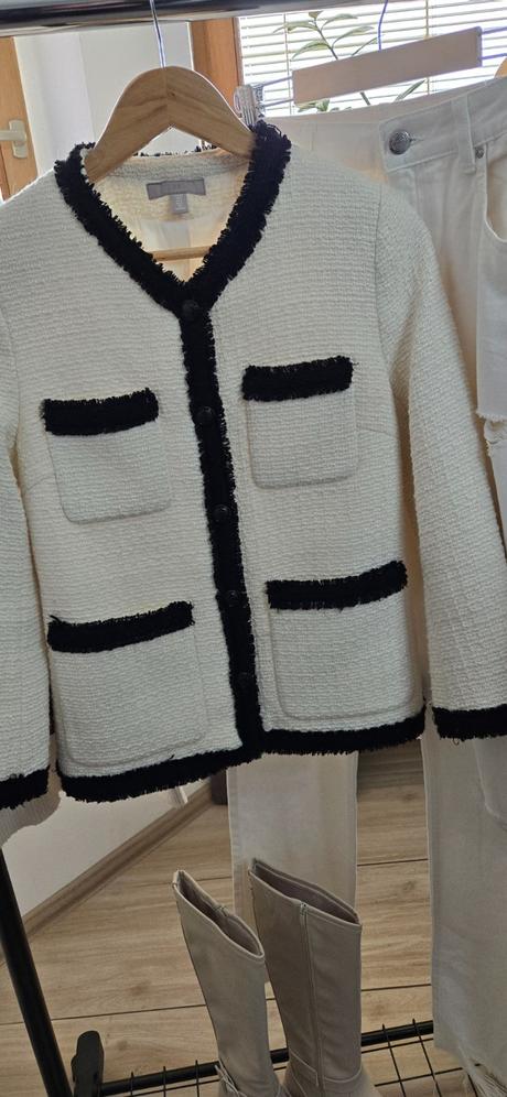 Štrukturovaný kabátik h&m, h&m,36