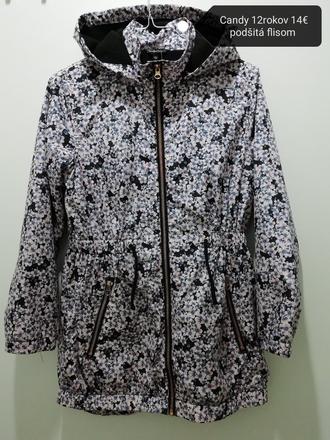 Kvetinová prechodná bunda parka, 152