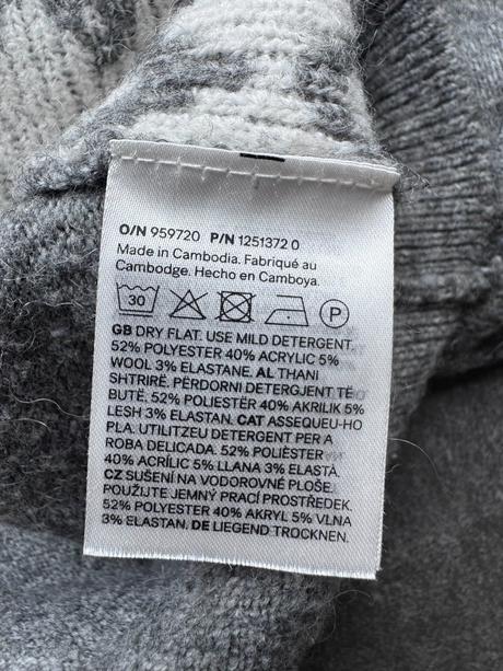 H&m - žakárový sveter, h&m,xs