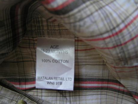 Károvana košeľa uk - matalan, 92