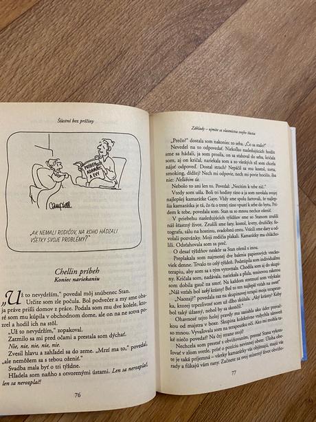 Krásna motivačná kniha šťastní bez príčiny,