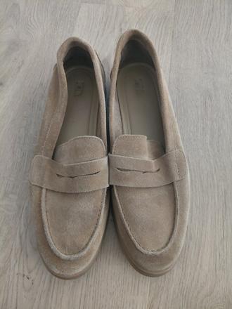 Predám mokasíny zara z brúsenej kože, 37., zara,37