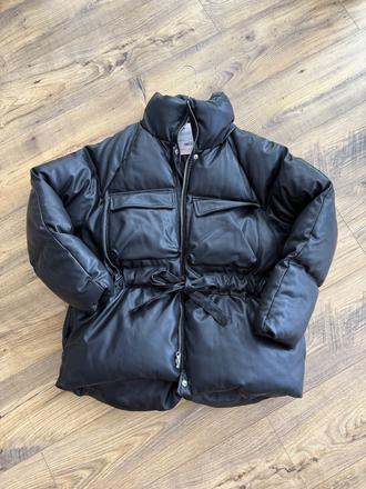 Zimná koženkova bunda missguided, s