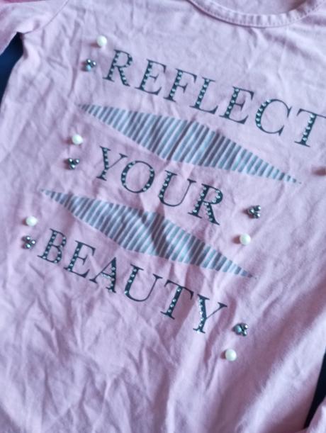 Tričko tunika s perlickamy, 116