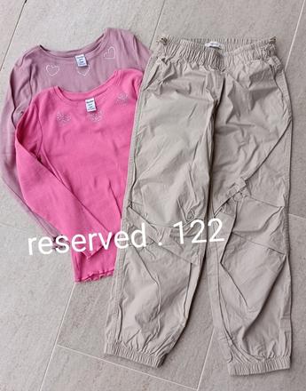 2x tričko dr + nohavice, reserved,122