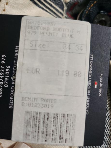 Panske rifle tommy hilfiger, tommy hilfiger,34