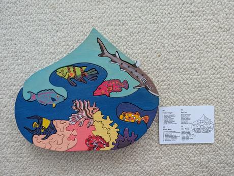 Drevené puzzle vkladačka hlavolam,