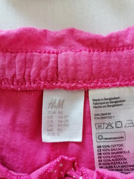 2x bavlnene šortky 92/98, h&m,92