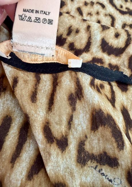 Luxusný roberto cavalli leopard top, s