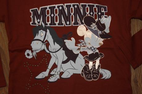 Tričko s minnie - 1x oblečené, disney,104