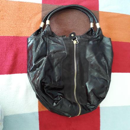 Krasna kabelka, kožená - imitacia,