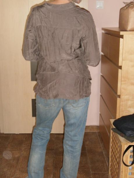 Blúzkokošeľa so stojačikom h&m č.36, h&m,36