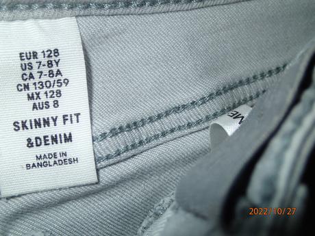 Šedý kompletík hm 122-128, h&m,122