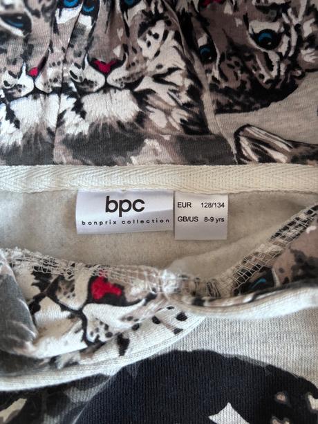 Nová mikina s leopardom bonprix, bonprix,128