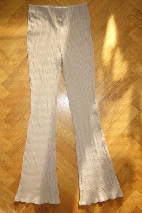 Rebrované nohavice, h&m,164