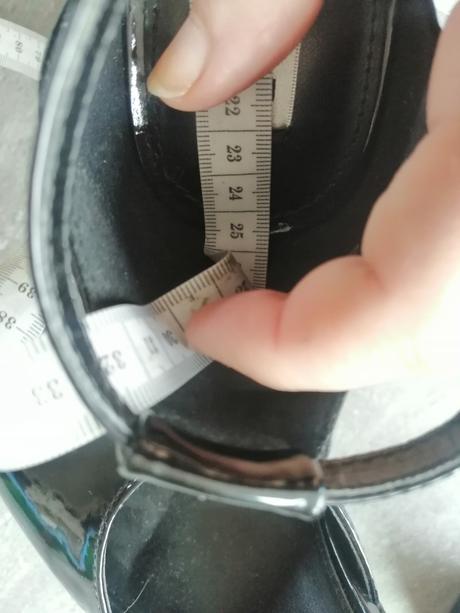 Mary jane čierne lakovky evenodd,v38-39,vd 24,5 cm, 38