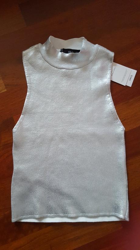 Top strieborný mng, mango,xs