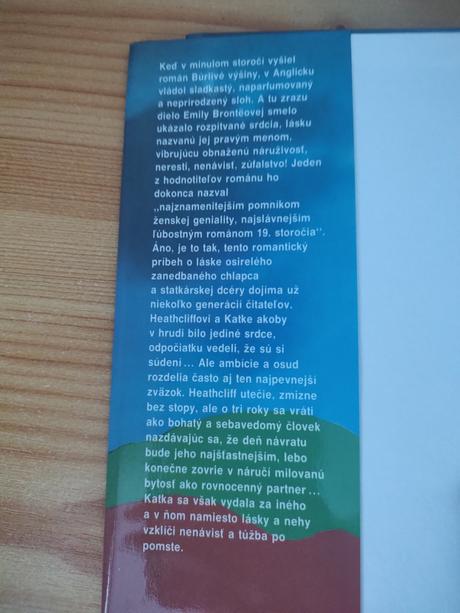 Kniha búrlivé výšiny, 