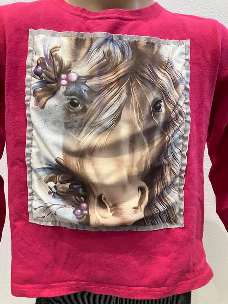Dievčenské tričko s koníkom (128-134), 128