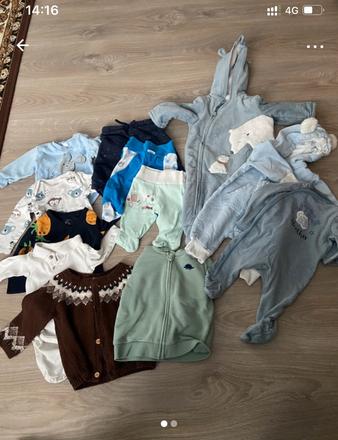 Balík oblečenia, chlapec zima 56-62, 50–62