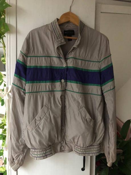 Šedá vintage bunda/ sivá ľahká bunda, mango,m