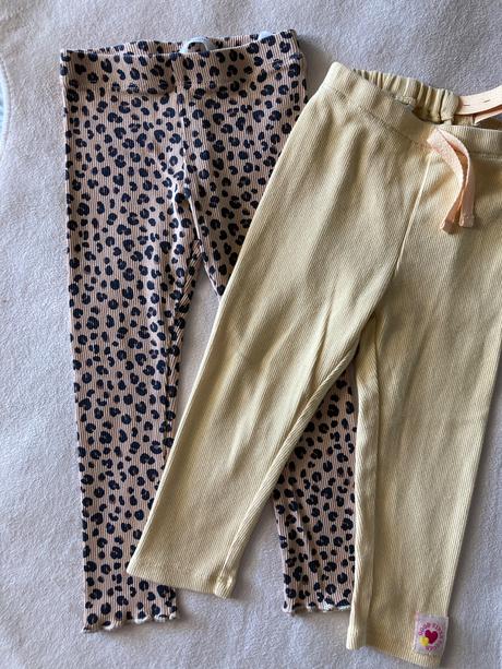 Vrúbkované legínky 86/92, h&m,86