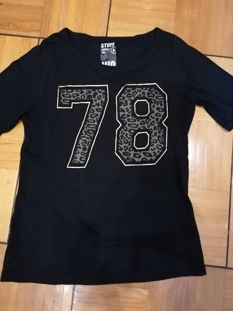 Čierne dámske tričko, s