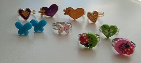 Náušnice a prstene pre dievčatá,