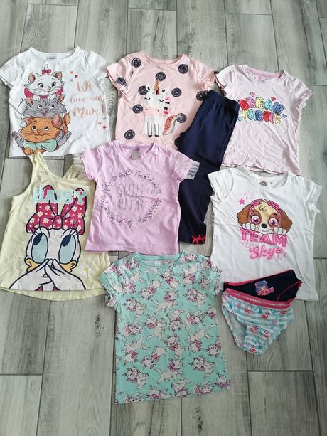 Tričká na leto - 104, leginky s mašličkou - 104, 104