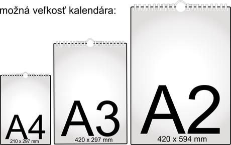 A3 detský kalendár,
