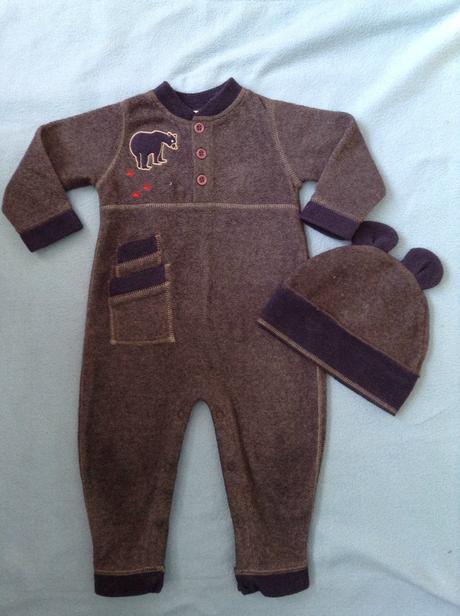 Prechodný flisový overal a čiapka jar/jeseň, 86