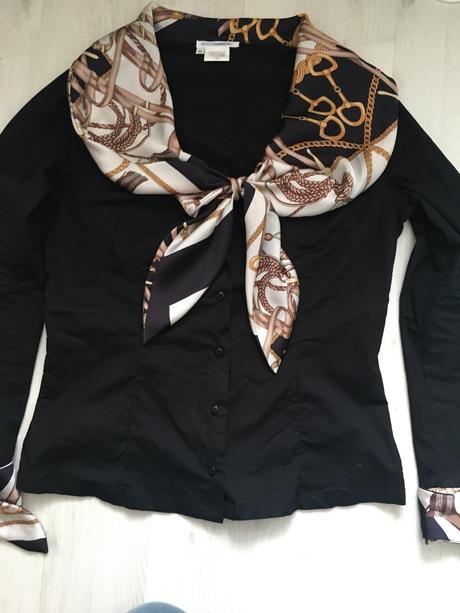 Bluzka s efektom šatky z londýna, l