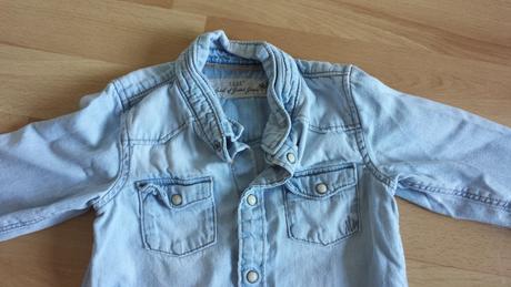 Košeľa riflova, h&m,80