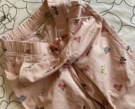 Bavlnené nohavice h&m s potlačou v. 110/116, h&m,110