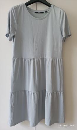 Sivomodré šaty s/m (už s poštou), vero moda,164