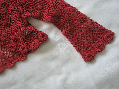 Háčkované bolerko zn. monsoon 3-4r. veľ. 98-104, monsoon,98