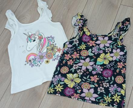 Krásne letné trička, veľ, 140, c&a,134