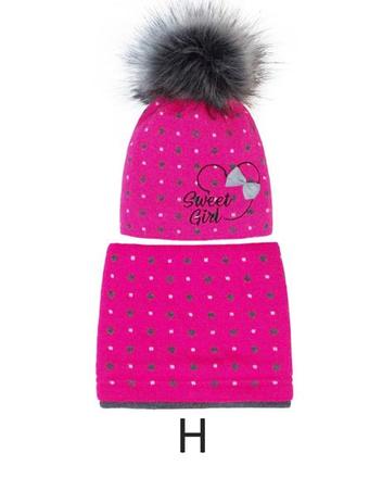 Komplet - zimná čiapka, nákrčník - ajs 38-434, ajs,62 - 92